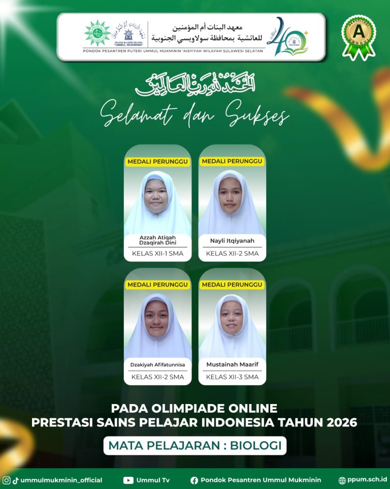 Peraih Medali Olimpiade Online Prestasi Sains Pelajar Indonesia Cabang Biologi 2026 – 3